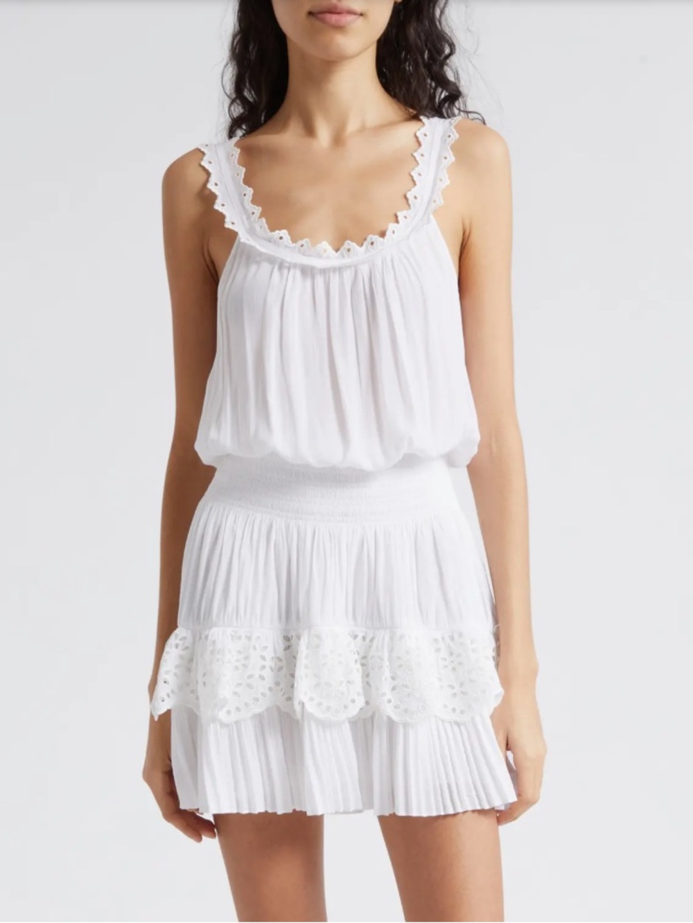 Ramy Brook Carla Pleated Mini Dress